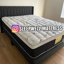 New Queen Bed Frame With Mattress 