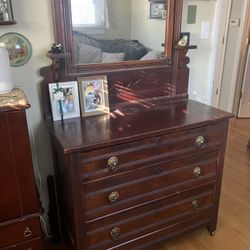 Rolling Dresser Over 100 Years Old Handmade