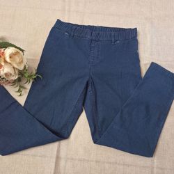 Nordstrom Navy Blue Pull-On Junior Jeggings with Elastic Waist for Woman.