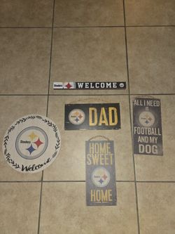 Wooden Pittsburgh Steelers Signs