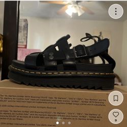 Sling back Platform Doc Martens