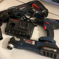 NEW BOSCH 2 SETS $325 EACH FIRM NO OFFERS EACH 1 BATTERY AND CHARGER FIRM ON PRICE