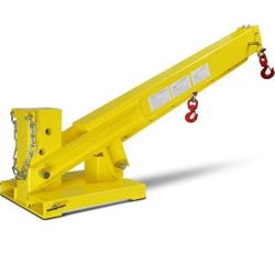 Adjustable Hoist Pivoting Forklift Jib Boom Crane 6000 Lb Lift Capacity