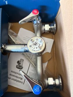 CHICAGO FAUCETS 897-RCF SERVICE SINK FAUCET, ROUGH CHROME, NEW NIB