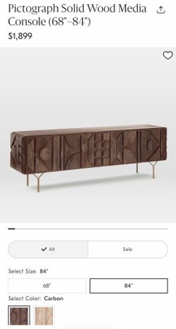 Pictograph Solid Wood Media Console (84") - West Elm
