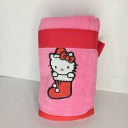 Hello Kitty Pink Kitchen Hand Towels Red Christmas Stocking 