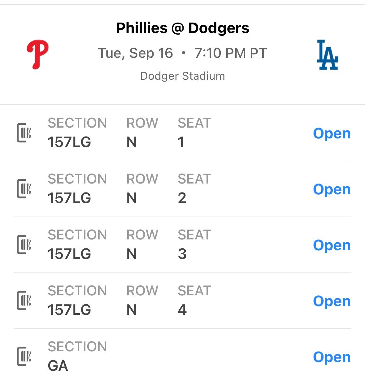 Dodgers Tickets