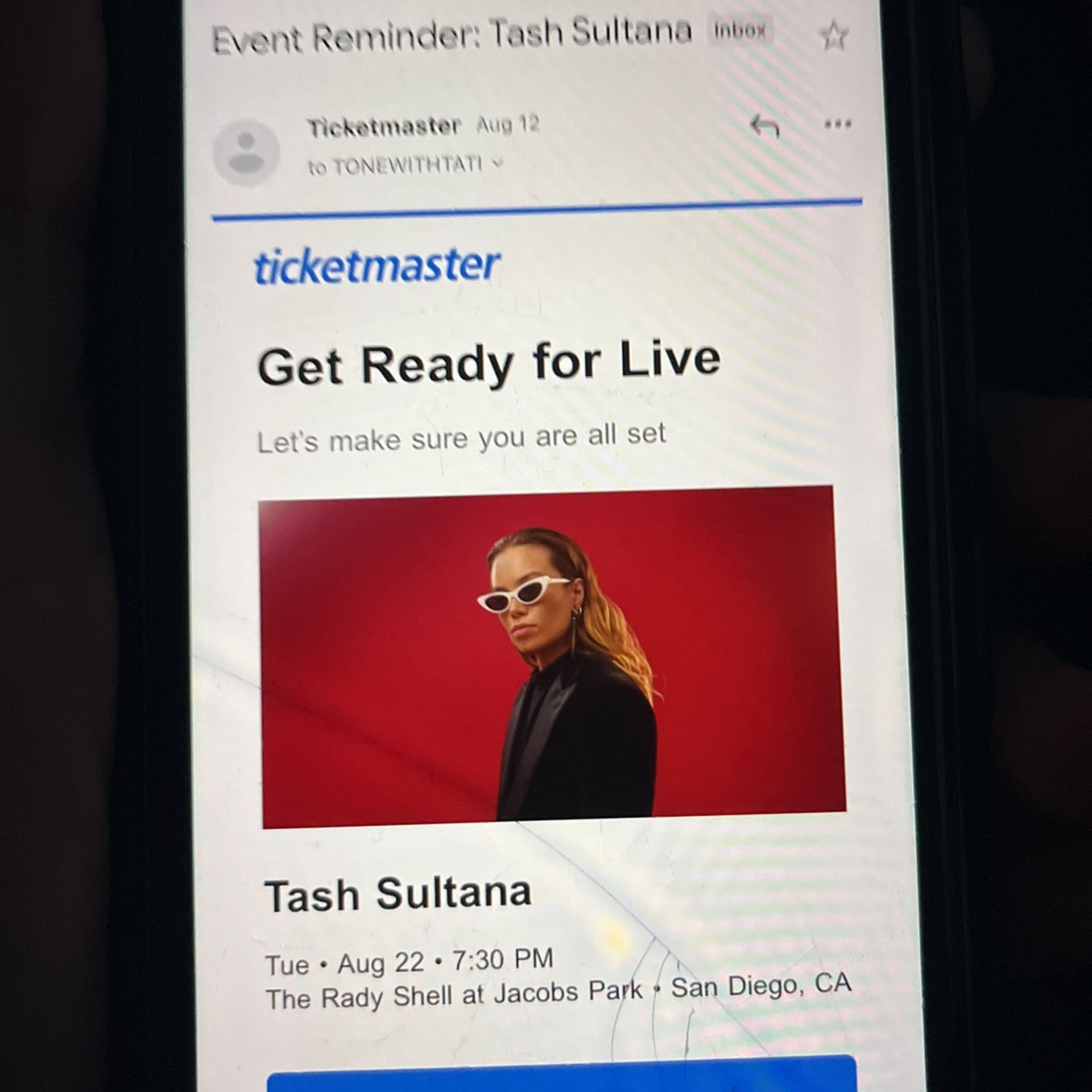 2 Tash Sultana Tickets At The Rady Shell