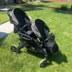 Contours Options Elite Tandem Stroller Grey