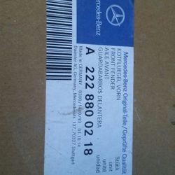 Mercedes s500 rt front fender aluminum