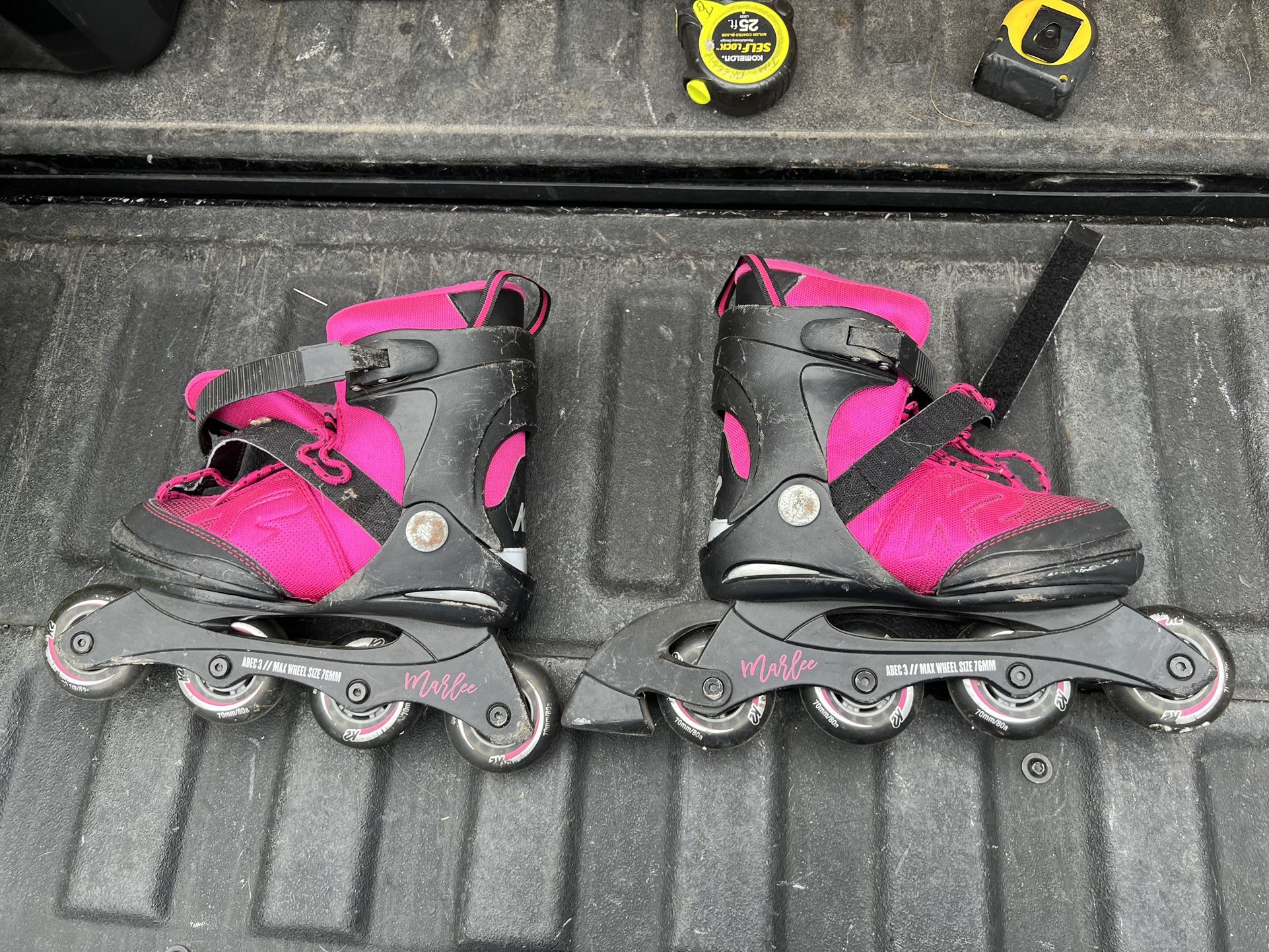 K2 Marlee Youth Inline Roller Blade Skates Hot Pink and Black Size US 4-8