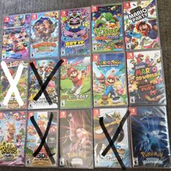 Brand new sealed games for Nintendo switch