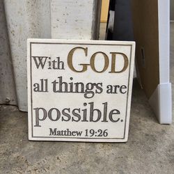 With God All Things Arr Possible