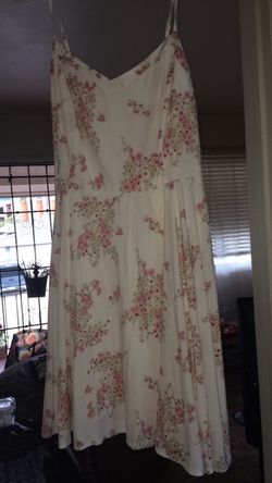Off white floral dress