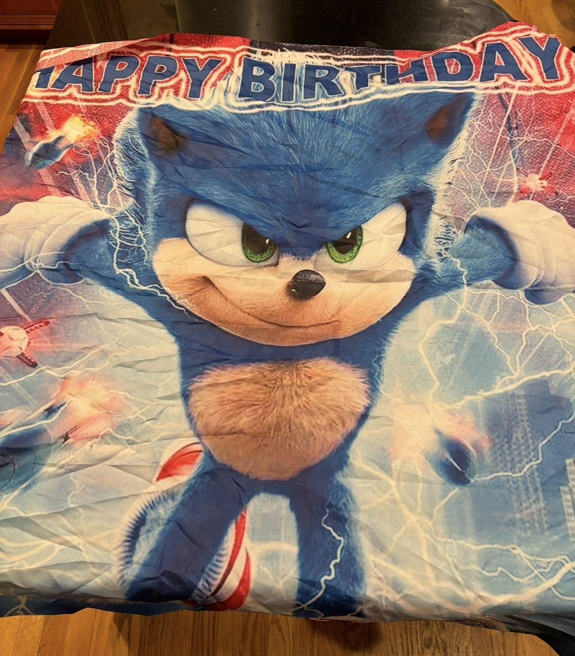 Sonic the Hedgehog Happy Birthday Banner