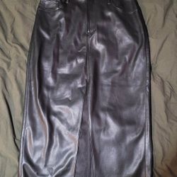 Express Faux Leather Skirt (12R)
