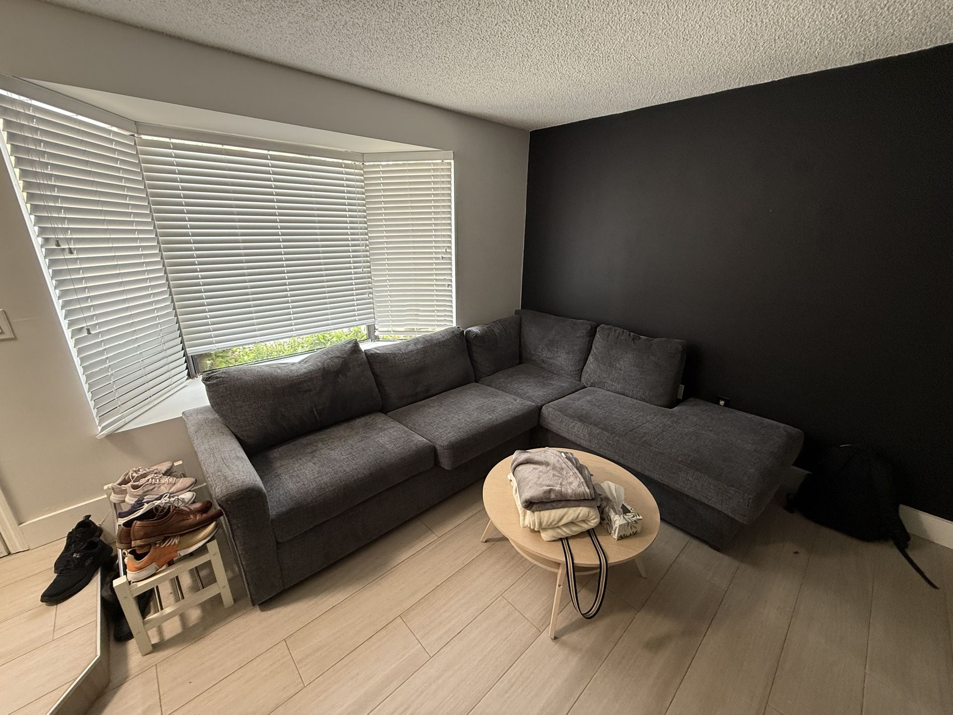 Maxie Dark Gray Sectional Couch