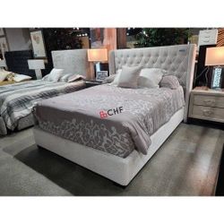 modern queen / king size bed frame - mattress sold separately 
