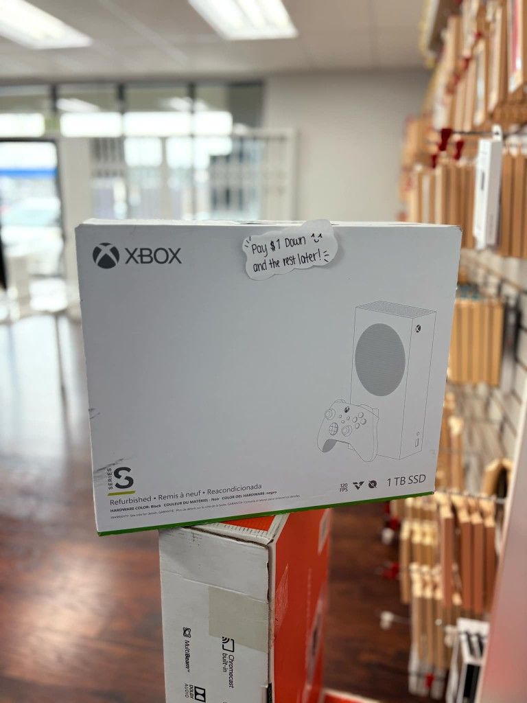 Microsoft Xbox Series S Gaming Console - $1 To Take it Home same Day and Pay the Rest later!
