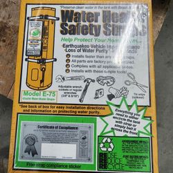 Water Heater Safety Straps 