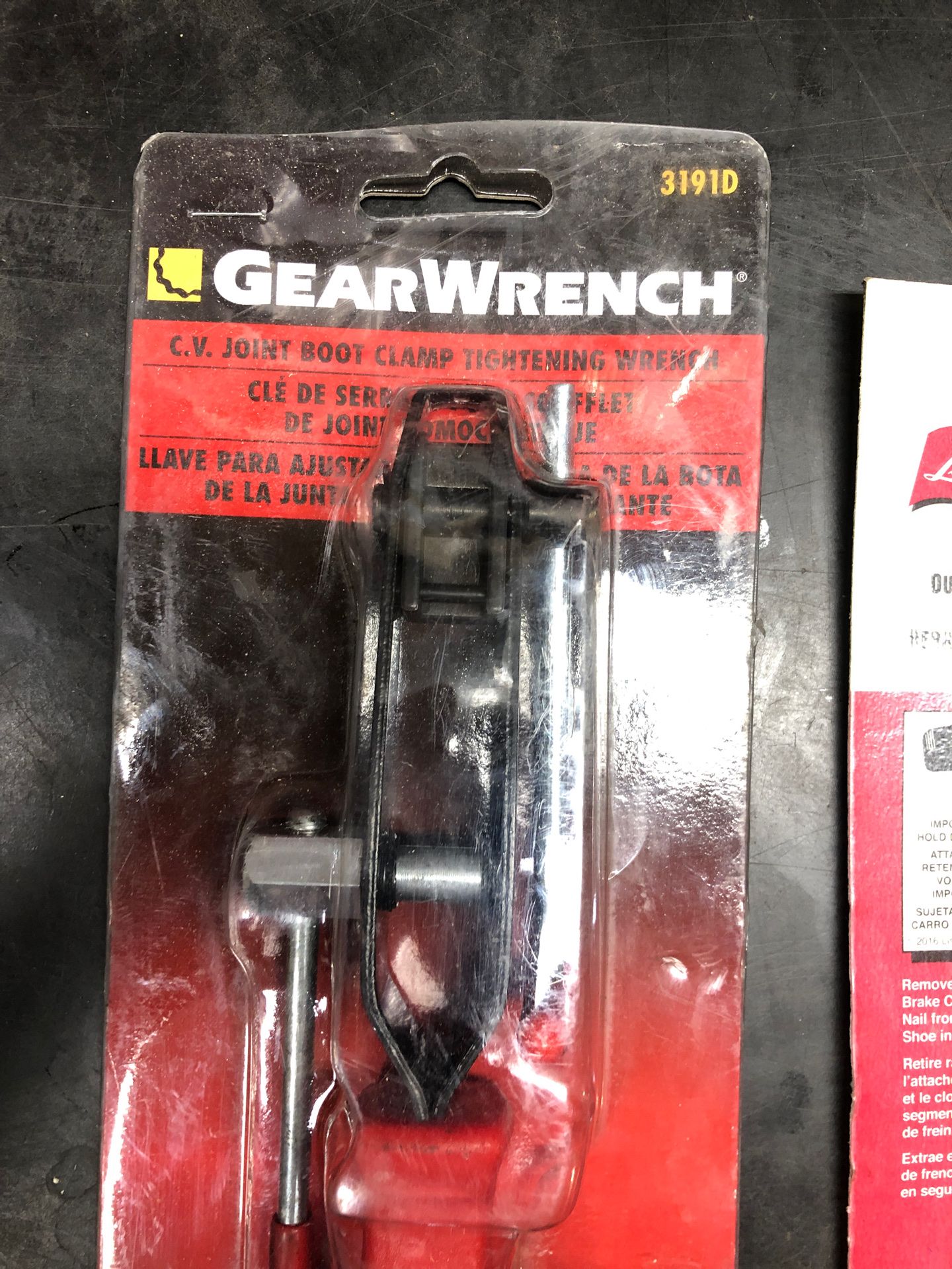 Lisle drum brake tool gear wrench cv joint boot clam tool for Sale in