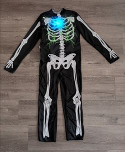 Boy's Skeleton Light-Up Costume Size M