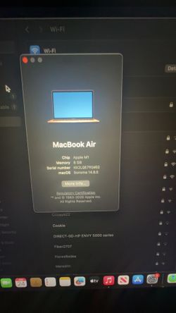 Pink MacBook Air newly used