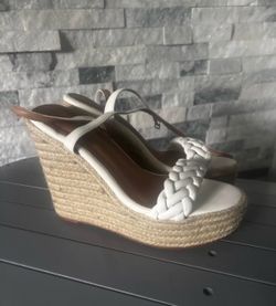 White sandals