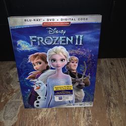 Frozen 2 II Disney Blu ray, DVD, Digital Code