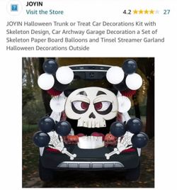 Halloween Trunk or Treat Car Decorations Kit(new)