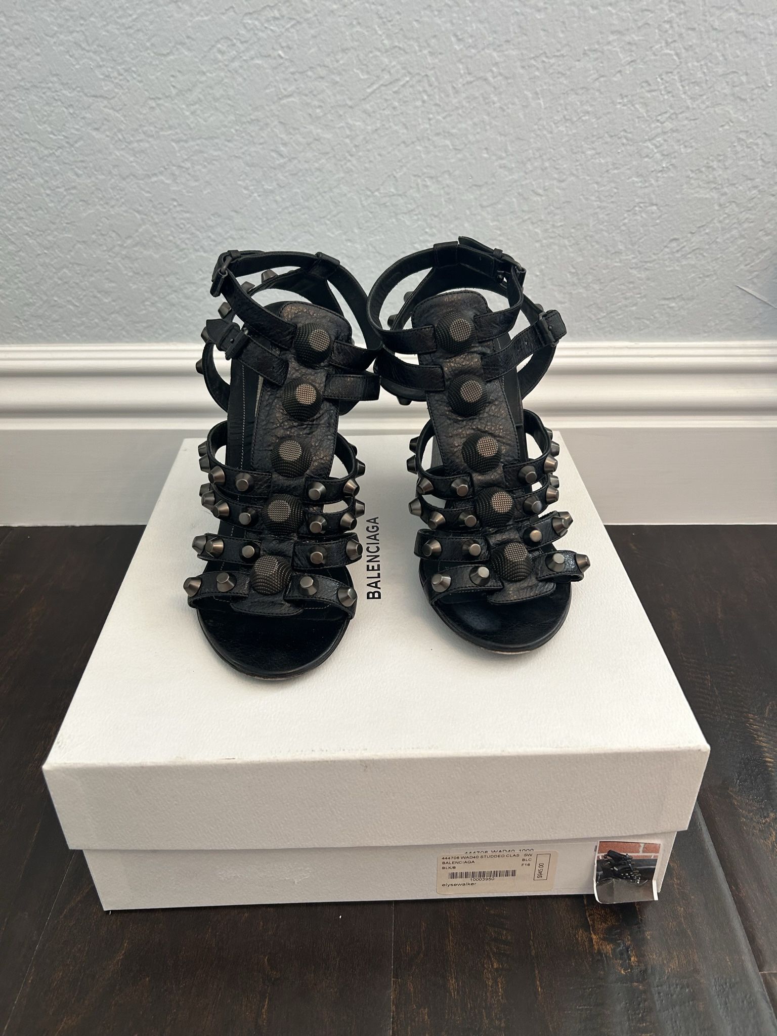 Balenciaga Studded Wedge