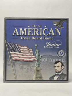 The All American Trivia Board Game Junior Edition - Complete Educational Family 
