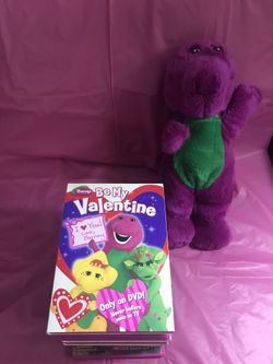 Barney Lot DVD And Stuff Animal