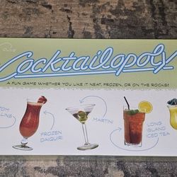 Cocktailopoly Monopoly Style Board Game. Brand New & Factory Sealed!!