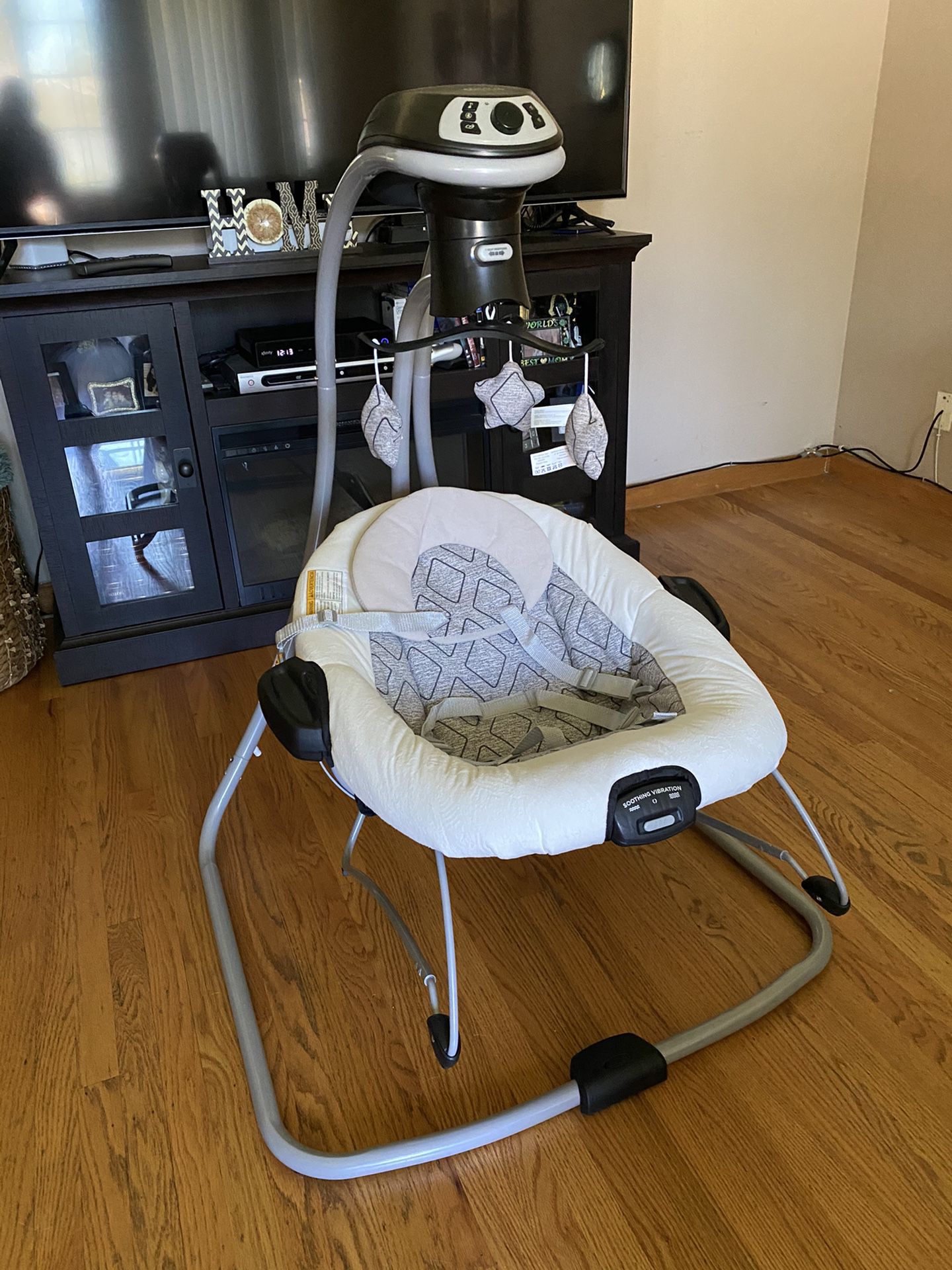 Graco Multi-Direction Baby Swing and Bouncer-Asher