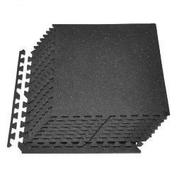 883# Puzzle Exercise Mat, 12 PCS Fitness Equipment Mats, 24 x 24 x 0.4 in, High-Density EVA Foam Mats Set, Interlocking Rubber Soft Tiles, Protective 