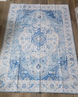 Brand New Washable 5x7 Rug