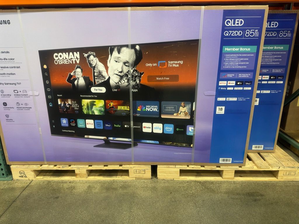85" Screen QLED SMART 4K ULTRA HDTV BY SAMSUNG Q72DD. 1 year Warranty
