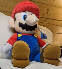 Super Mario Plush Pillow Buddy - 22 Inches, Official Nintendo (NWT)