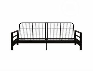Elm & Oak Miles Metal Futon Frame, Black