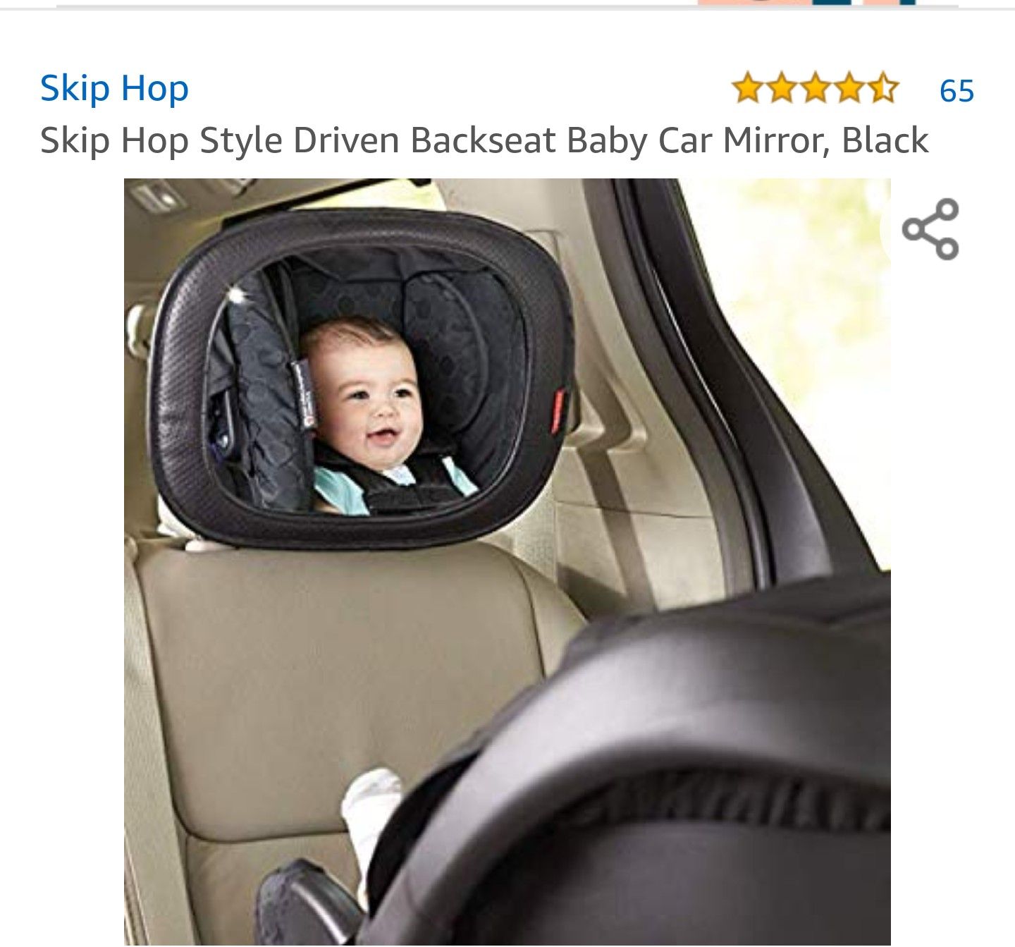 Baby mirror for car backseat