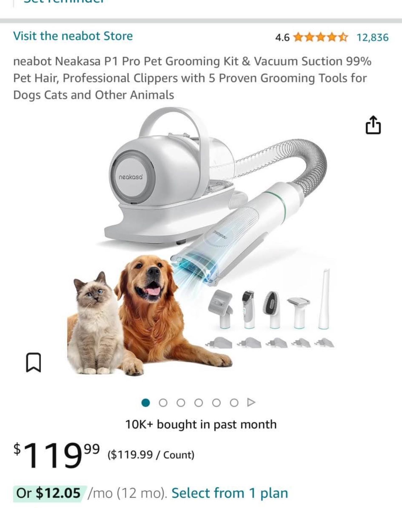 Neabot Neakasa P1 Pro Pet Grooming Kit