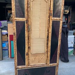 Vintage Bamboo Wardrobe