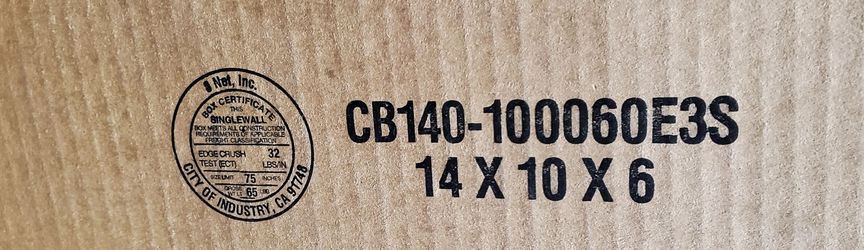 Shipping Box 14×10×6 (200 Boxes)