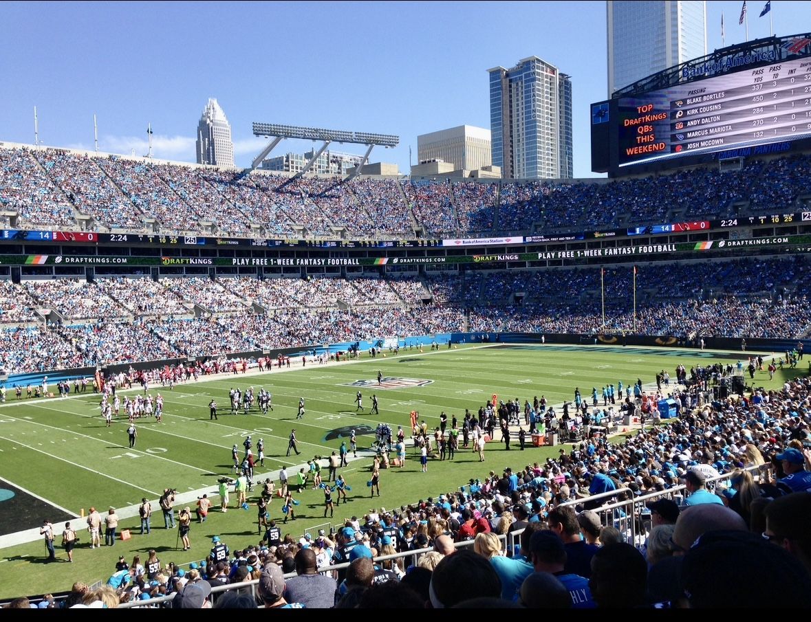 🏈Panthers vs Saints-4 CLUB Seats-Face Value