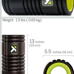TriggerPoint Grid 1.0 Foam Roller - 13" Multi-Density Massage Roller for Deep Tissue & Muscle Recovery - Relieves Tight, Sore Muscles & Kinks, Improve