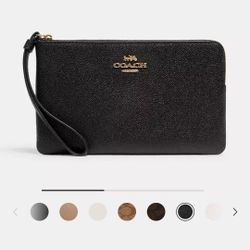 Coach Corner Zip Wristlet 