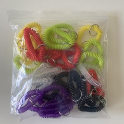 Key rings - 30 elastic wristlets