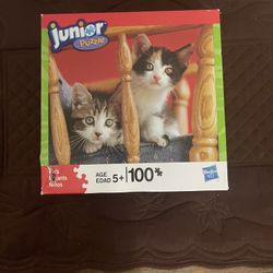 Hasbro 100 Piece Junior Puzzle Kittens 