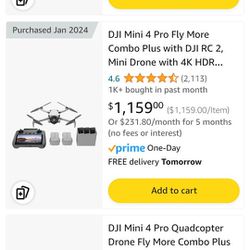 DJI Mini 4 Pro Fly More+ Perfect Condition